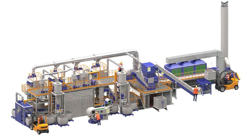 鋰電池回收設(shè)備工藝流程圖